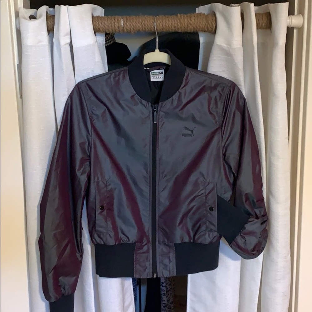 PUMA cropped bomber jacket